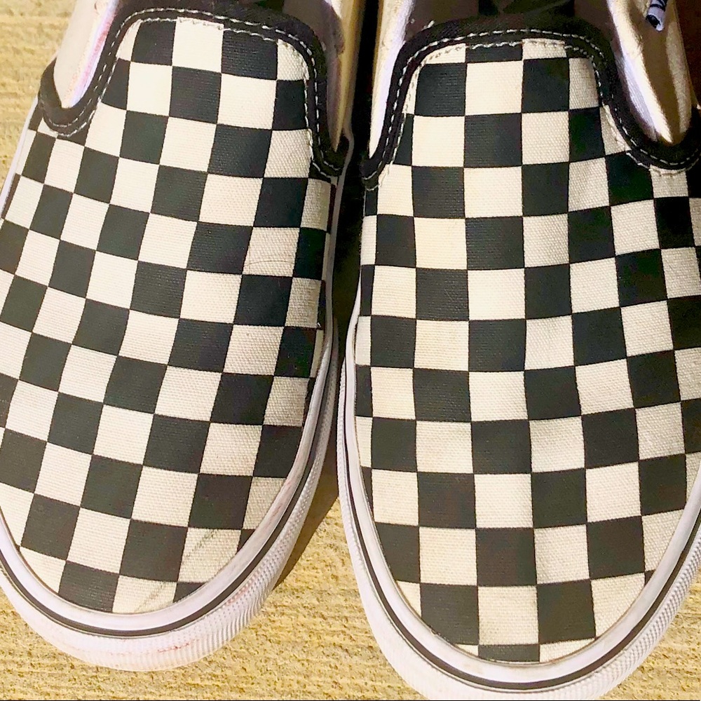 Vans Checkboard Slip on Shoes